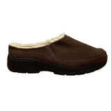 Lands End Womens Brown Suede All Day Comfort Walking Clogs Slip-On Shoes Sz 9.5