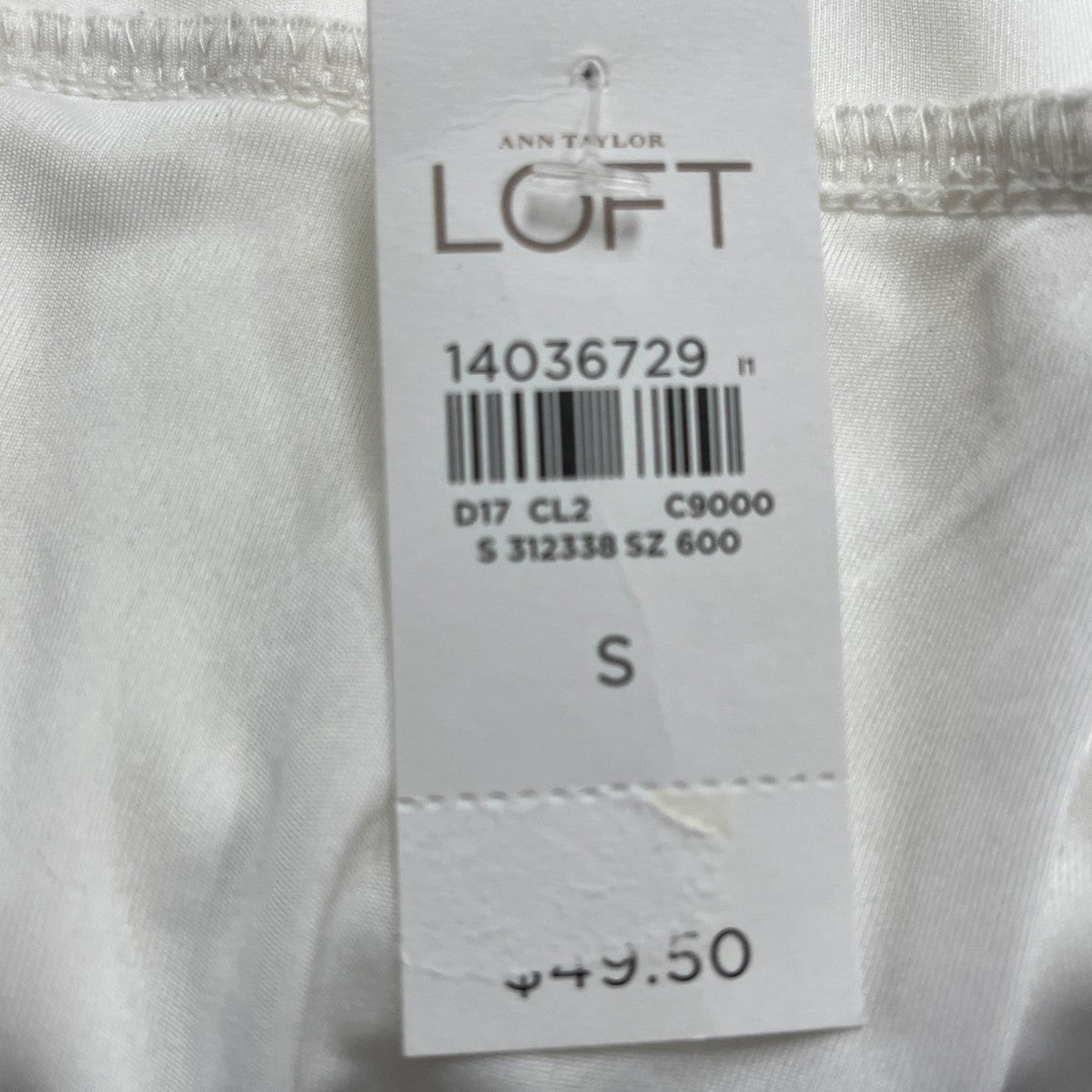 Ann Taylor LOFT Women's White Sleeveless Knot Front Dress Size S - New