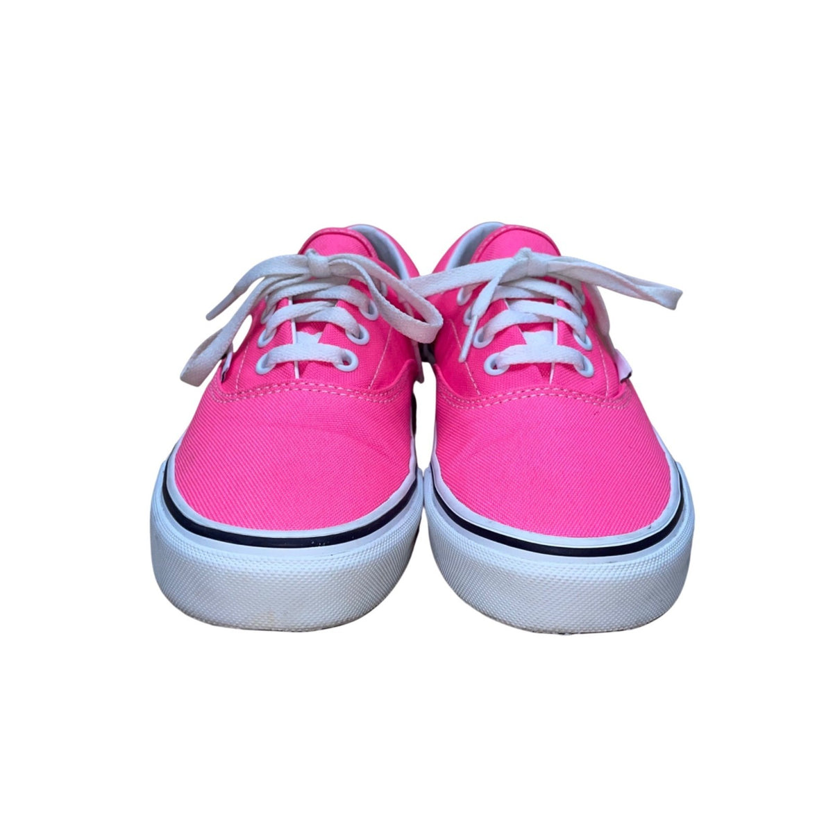 Vans Unisex Kids Pink Canvas Lace-Up  Low Top Sneakers Size W6.5/M5