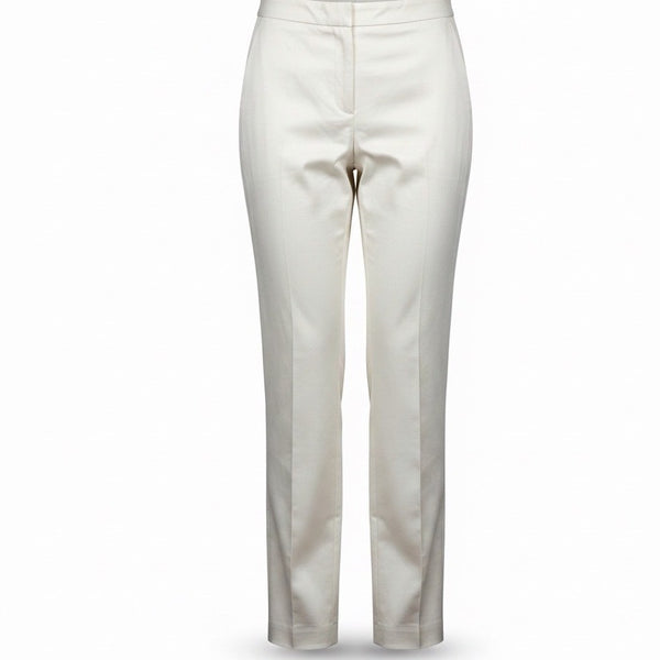 Brooks Brothers Womens White Caroline Fit Mid-Rise Dress Pants Size 12