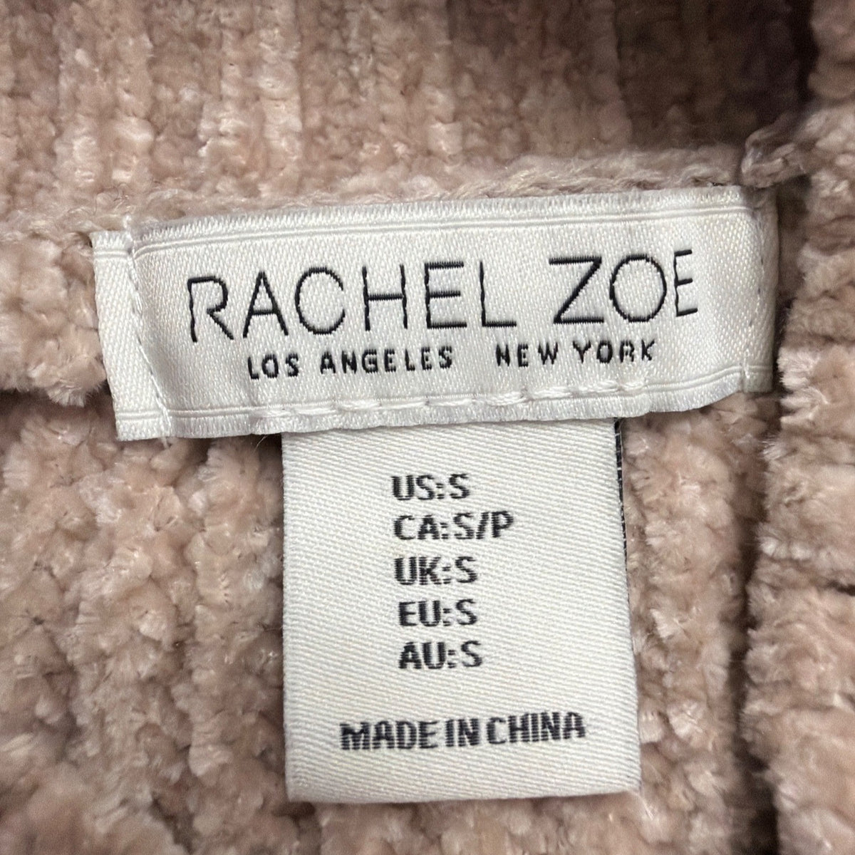 Rachel Zoe Womens Beige Cable Knit Cropped Turtleneck Sweater Size S