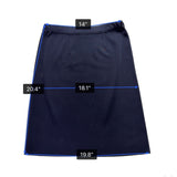 Exclusively Misook Women’s Navy Blue Acrylic Pencil Skirt Petite Stretch Size S