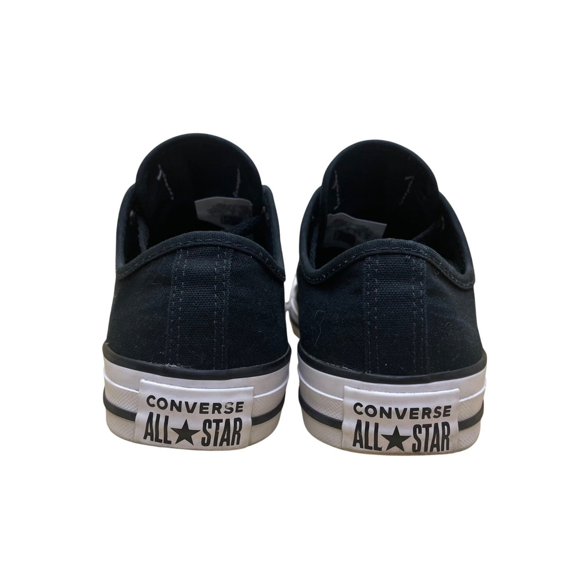 Converse Unisex Black Canvas Classic Lace-Up Low Top All Star Shoes Size M5/W7