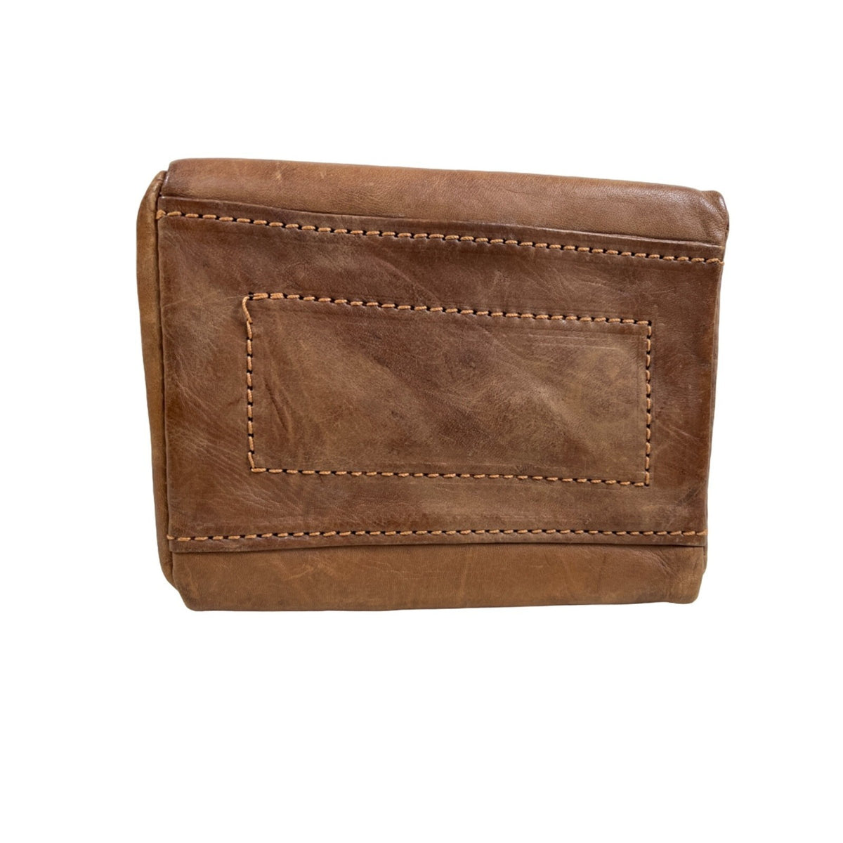 Handmade in Paraguay Brown Leather Bucket Tote Bag