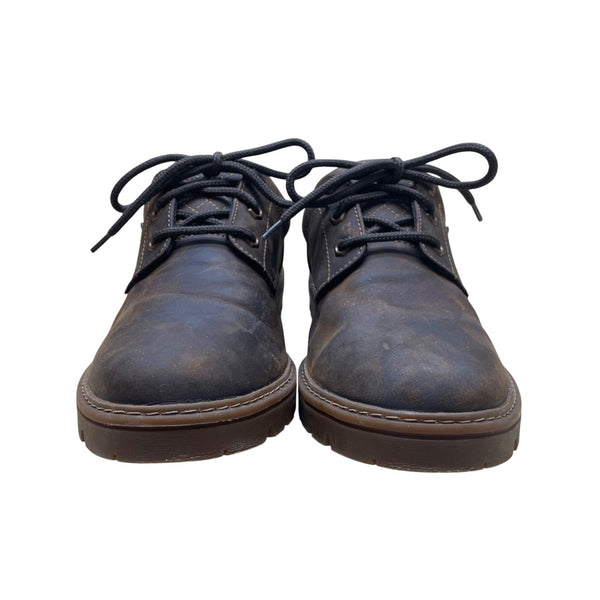 Rockport Men’s Brown Leather Hydro-Shield Waterproof Lace-Up Shoes Size 10