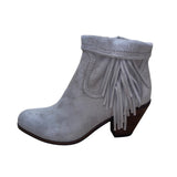 Sam Edelman Women’s Tan Suede Fringe Zip-Up Closure Louie Ankle Booties Sz 7.5M