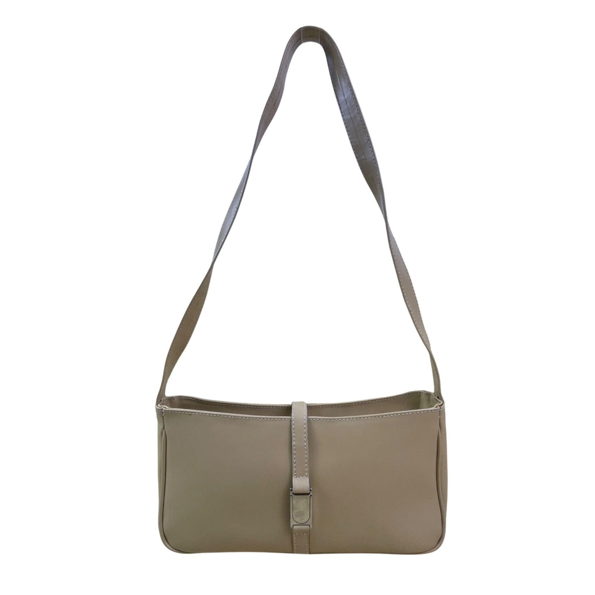 Coro Vesi Women’s Beige Faux Leather Strap Detail Modern Shoulder Bag