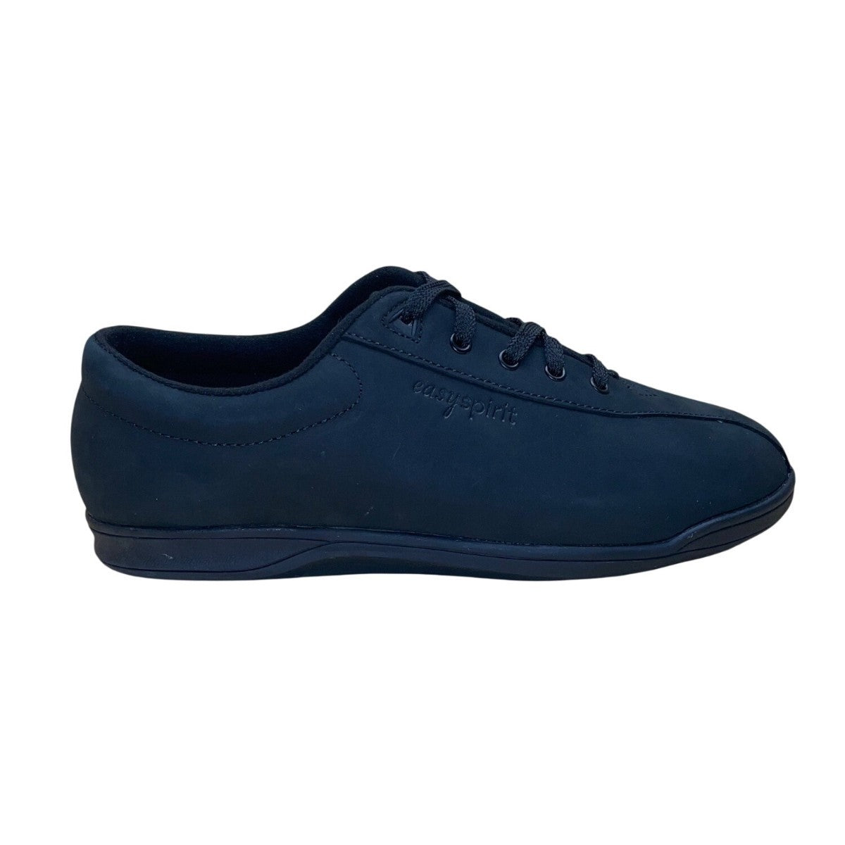 Easy Spirit Men’s Black Nubuk Leather Esap1 Lace-Up Sneakers Size 11 Wide 2E