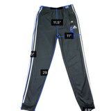 Adidas Youth Black Polyester Track Pants With White Stripes Sz L/G (14/16)