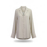 Abercrombie & Fitch Women’s Ivory Button-Up Blouse Long Sleeve  Size M 
