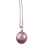 Sterling Silver 925 Womens Freshwater Pearl Pendant Necklace Elegant Design