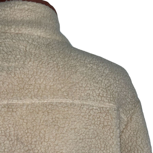 NWT BDG Fluffy  Sipper Casual Light Brown Men's Full Zip Polyester Jacket Size L