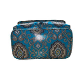 Vera Bradley Women’s Aqua & White Paisley Print Adjustable Strap Lunch Bag