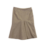 United Colors Of Benetton Women Beige Wool-Blend Flared Skirt Size 38 
