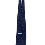 Pal Zileri Mens Brown & Blue Woven Silk Necktie Geometric Pattern Made In Italy