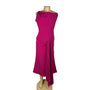 Bella Barnett Women’s Fuchsia Sleeveless Asymmetrical Midi Dress Size M - New