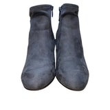 Franco Sarto Women’s Gray Suede Block Heel Side Zip Nixon Ankle Boots Size 9M