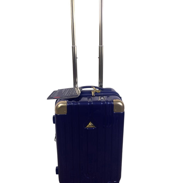 Triforce Unisex Blue Aluminum 2-Piece Luggage Set With Spinner Wheels & TSA Lock