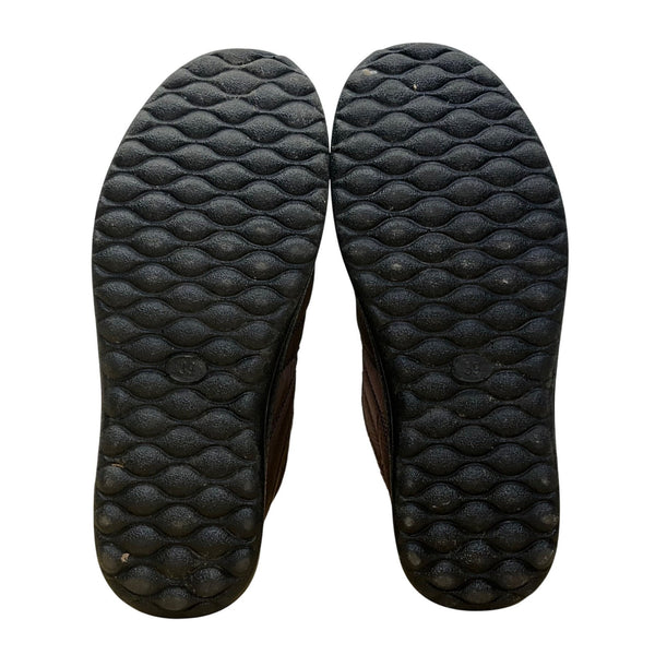 BJ Men’s Brown Quilted Slip-On Fleece-Lined Winter Boots Size 8.5US