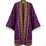 Chicos Womens Pink & Yellow Open Front Kimono With Bold Abstract Pattern Size 2