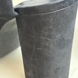 Steve Madden Women's Black Suede Leather Strapped High Heels Sz 10M