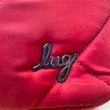 Lug Women’s Red Nylon Quilted Flare With Adjustable Strap Crossbody Bag