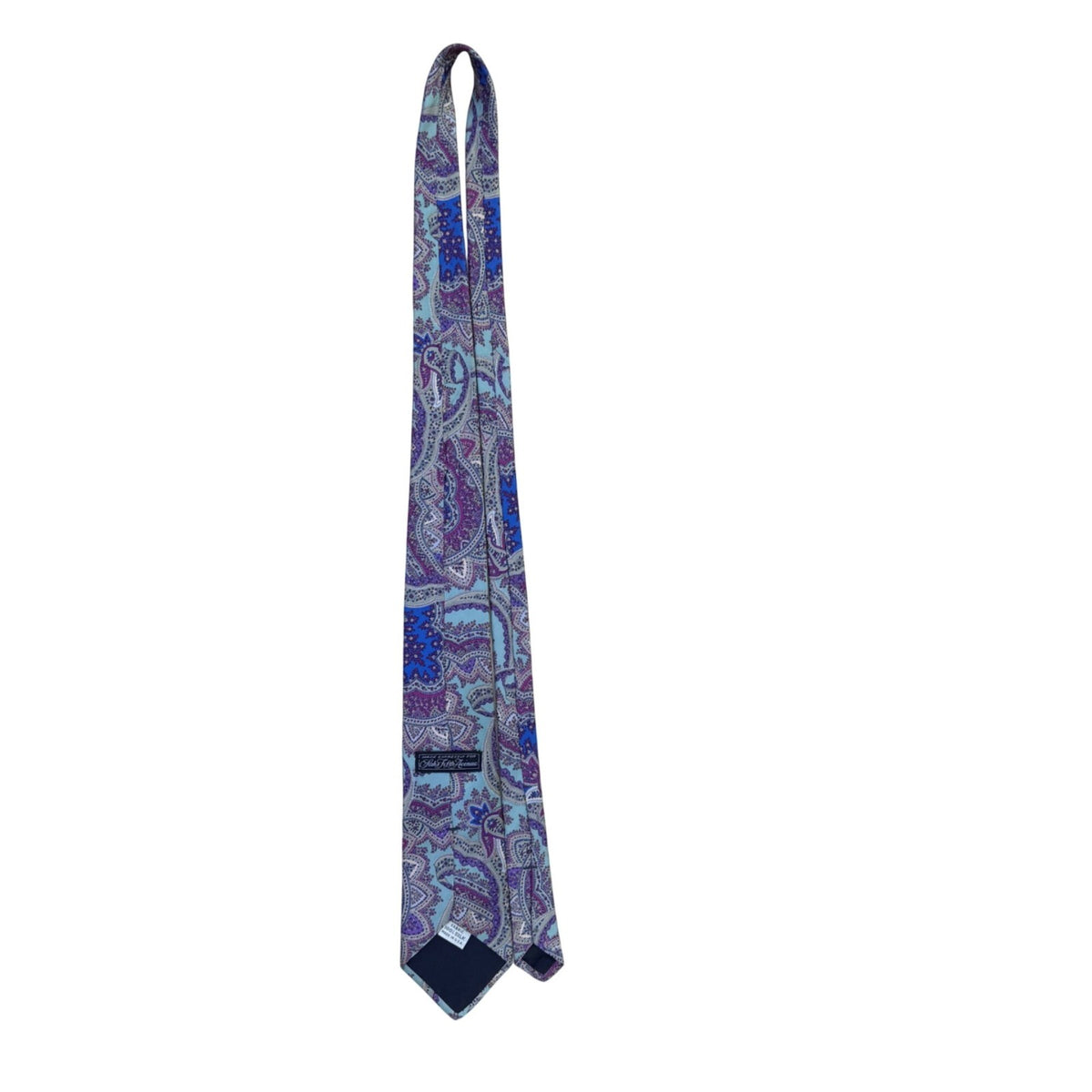 Saks Fifth Avenue Mens Multicolor Silk Paisley Pattern Neck Tie