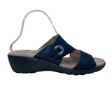 Easy Spirit Women’s Black Cushioned Footbed Kaitrin Wedge Sandals Size 10M