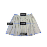 Immodel By Irina Womens White Pleated Skirt Stretch Waist All Seasons Sz  M