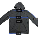 Coofandy Mens Black Hooded Pullover Sweatshirt Casual Style Size XL