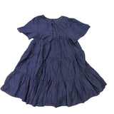 Moi Ami Womens Navy Tiered Ruffled Knee-Length Dress Relaxed Fit  Sz XXS
