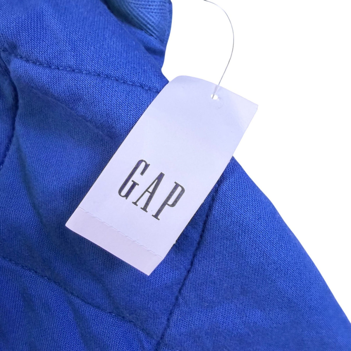 Gap Womens Blue Quilted Jacket Petite Full Zip Lightweight Outerwear Sz XS