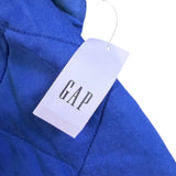 Gap Womens Blue Quilted Jacket Petite Full Zip Lightweight Outerwear Sz XS