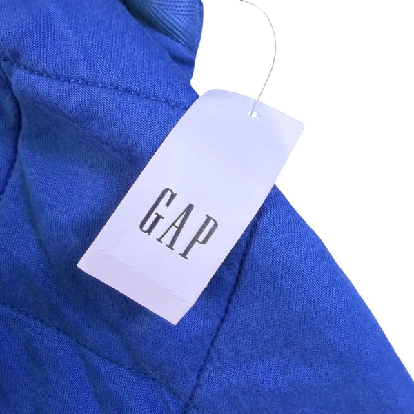 Gap Womens Blue Quilted Jacket Petite Full Zip Lightweight Outerwear Sz XS