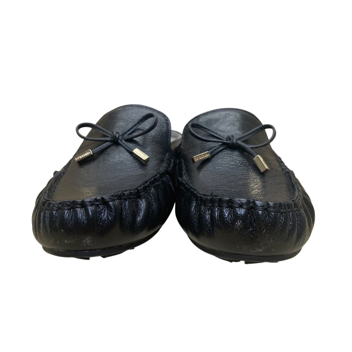 Aerosoles Women’s Black Leather Slip-On Moccasins Cody Moccasin Mules Size 7M