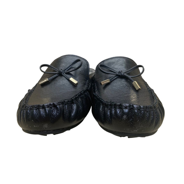 Aerosoles Women’s Black Leather Slip-On Moccasins Cody Moccasin Mules Size 7M