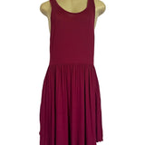 Sleeveless Berry Red WNEEDU Womens Tank Dress Size M New