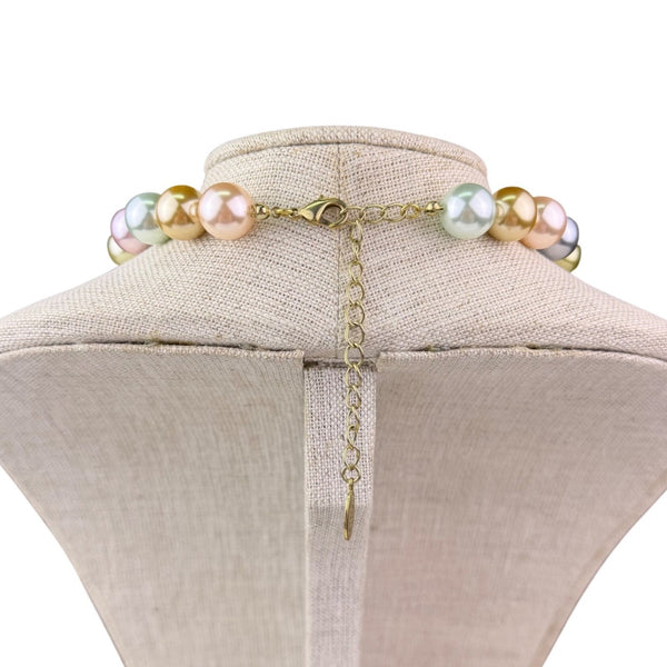 Kenneth Jay Lane Women Multicolor Faux Pearl Necklace 2009 Vintage