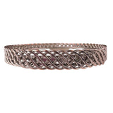 Monet Womens Silver Tone Metal Openwork Design Bracelet Vintage Jewelry