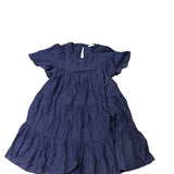 Moi Ami Womens Navy Tiered Ruffled Knee-Length Dress Relaxed Fit  Sz XXS