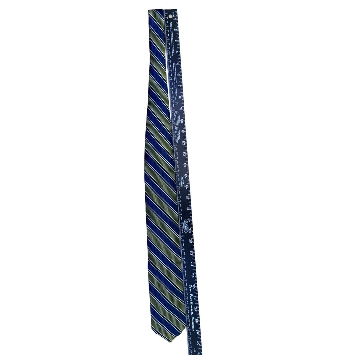 Robert Talbott Mens Blue & Green 100% Silk Striped Pattern Necktie