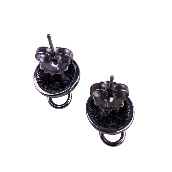 Lia Sophia Womens Silver Tone Metal Lion Stud Earrings Vintage Style