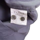 Coastal Mens Gray Cotton Long Sleeve Button-Down Military Style Shirt Size XL