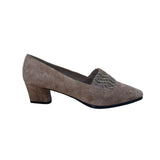 Mootsies Tootsies Women’s Brown Suede Leather Block Heel Slip-On Shoes 8.5M