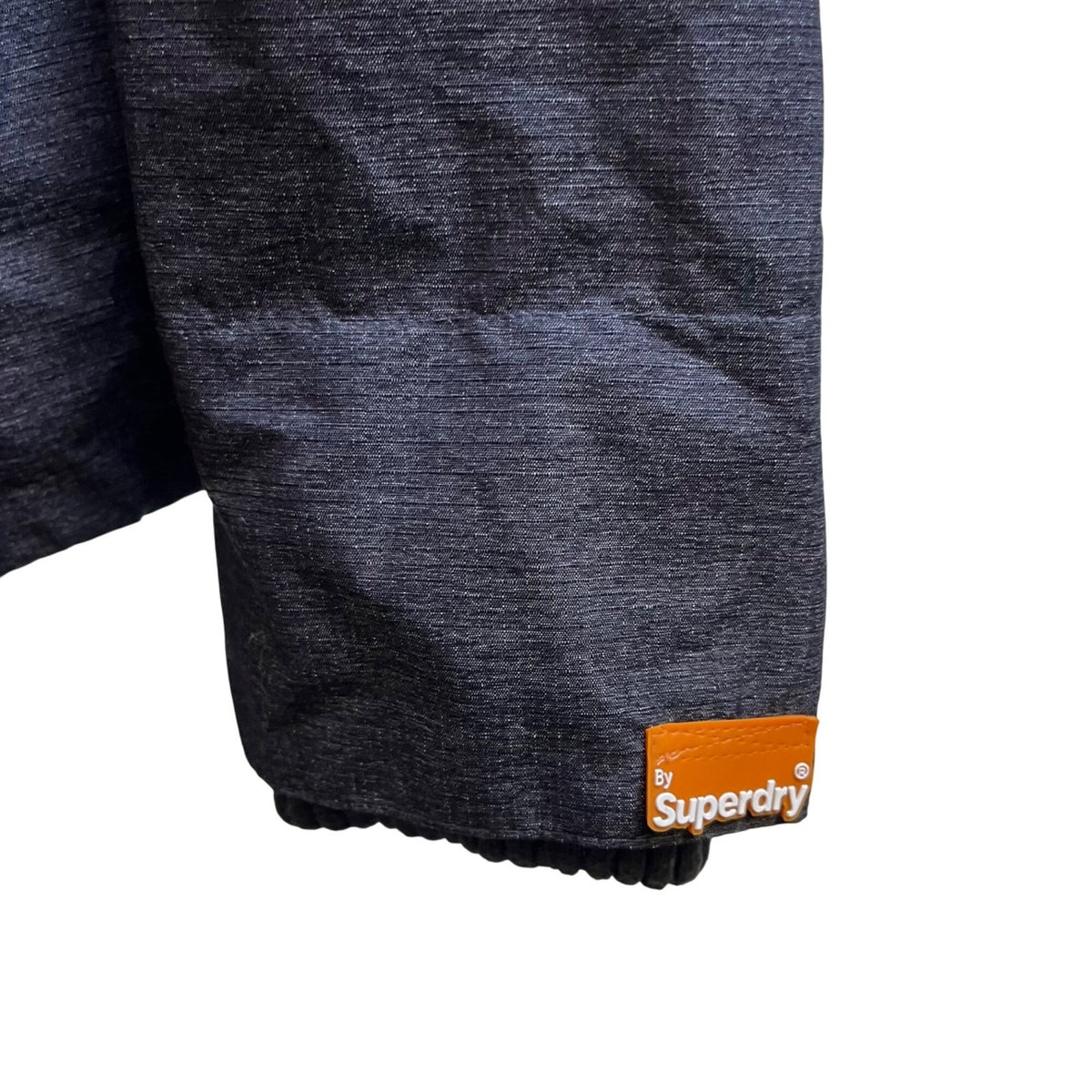 Superdry Mens Blue Windcheater Jacket Zip Closure Camouflage Lining Size L