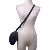 Baggallini Women’s Black Nylon Adjustable Strap Multi-Compartment Crossbody Bag