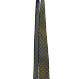 Jos A Bank Mens Gold & Blue Geometric Tie Signature Collection Handsewn