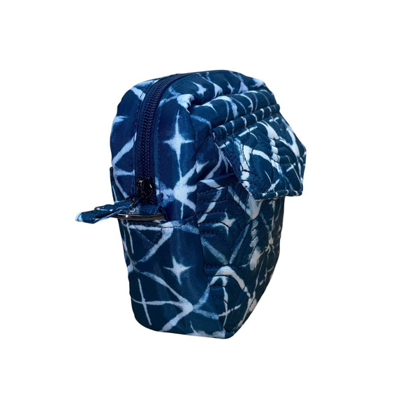 Lug Women’s Blue Nylon Quilted Abstract Pattern & Pockets Swing Crossbody Bag