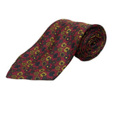 Vintage Brooks Brothers Red & Yellow Silk Floral Print Tie Approx. 58