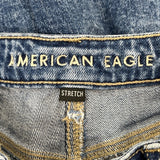 American Eagle Wide Leg Stretch Denim Jeans Womens Medium Wash Size 0